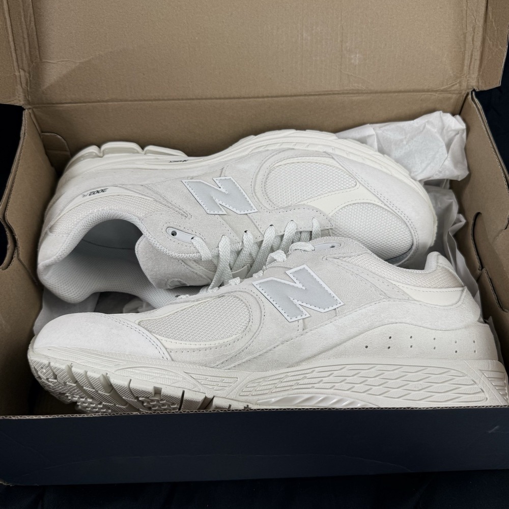 New Balance 2002R Men's Size 14 Womens 15.5 Shoes White Grey Sneakers U20025PO - Picture 6 of 8